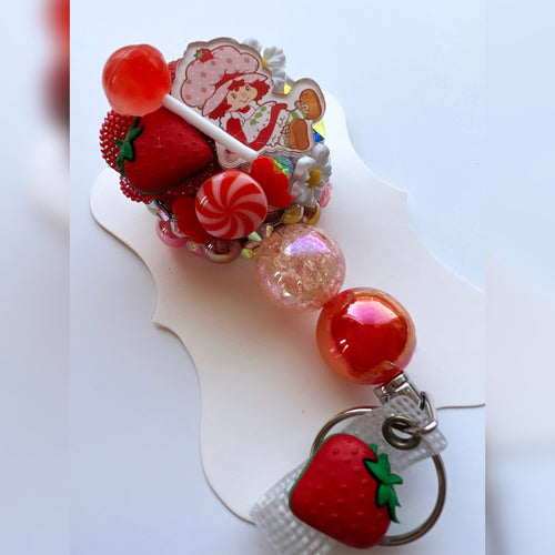 Strawberry badge reel