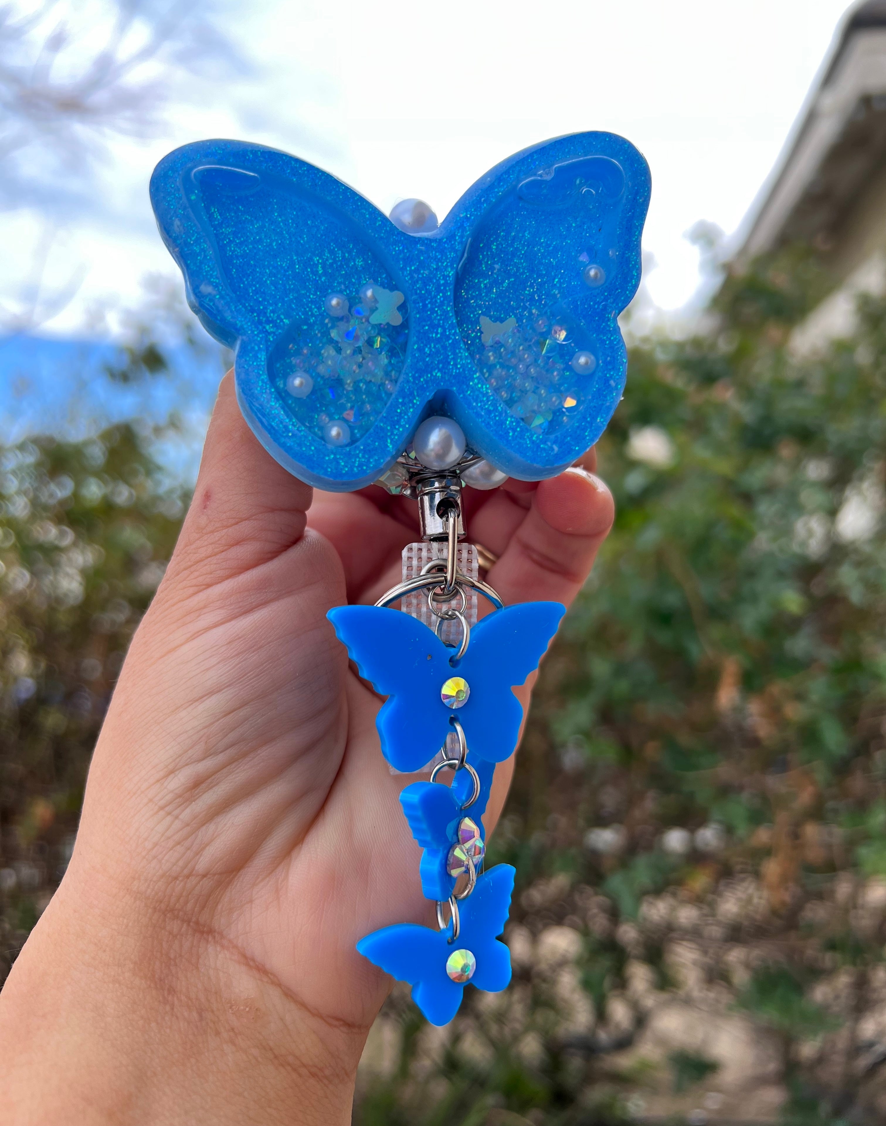 Shaker butterfly badge reel – My Cute Gifts